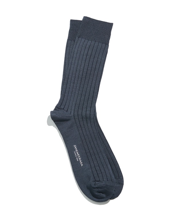 Ribbed Socks Gray_2